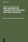 Buchcover Miguel, de Cervantes Saavedra: Der sinnreiche Junker Don Quijote von der Mancha / (Des zweiten Teiles erste Hälfte)