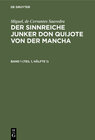 Buchcover Der sinnreiche Junker Don Quijote von der Mancha. Band 1 (Teil 1, Hälfte 1)