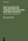 Buchcover Der sinnreiche Junker Don Quijote von der Mancha. Band 3, Teil 2. Hälfte 1