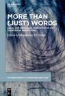 Buchcover More than (Just) Words