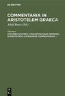 Buchcover Commentaria in Aristotelem Graeca / Philoponi (olim Ammonii) in Aristotelis Categorias commentarium ...
