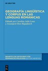 Buchcover Geografía lingüística y corpus en las lenguas románicas