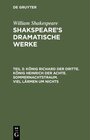 Buchcover William Shakespeare: Shakspeare’s dramatische Werke / König Richard der Dritte. König Heinrich der Achte. Sommernachtstr