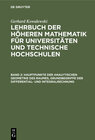 Buchcover Gerhard Kowalewski: Lehrbuch der höheren Mathematik für Universitäten... / Hauptpunkte der analytischen Geometrie des Ra