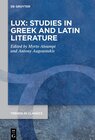 Buchcover LUX: Studies in Greek and Latin Literature