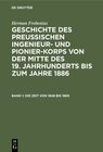 Buchcover Herman Frobenius: Geschichte des preussischen Ingenieur- und Pionier-Korps... / Die Zeit von 1848 bis 1869