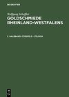 Buchcover Wolfgang Scheffler: Goldschmiede Rheinland-Westfalens / Coesfeld - Zülpich