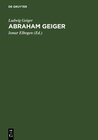 Buchcover Abraham Geiger