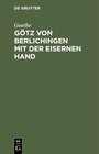 Buchcover Götz von Berlichingen mit der eisernen Hand