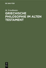 Buchcover Griechische Philosophie im Alten Testament