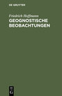 Buchcover Geognostische Beobachtungen