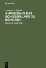 Buchcover Anweisung das Schießpulver zu bereiten
