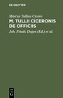 Buchcover M. Tullii Ciceronis De Officiis
