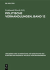 Buchcover Politische Verhandlungen, Band 12
