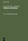 Buchcover Fried. Wilh. Basil. von Ramdohr: Venus Urania / Naturkunde der Liebe
