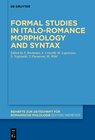 Buchcover Formal studies in Italo-Romance morphology and syntax