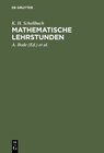 Buchcover Mathematische Lehrstunden