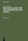 Buchcover Th. Schiemann: Deutschland und die große Politik anno ... / 1902
