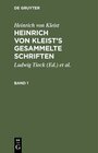 Buchcover Heinrich von Kleist’s gesammelte Schriften