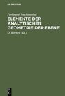Buchcover Elemente der analytischen Geometrie der Ebene