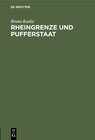 Buchcover Rheingrenze und Pufferstaat