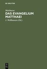 Buchcover Das Evangelium Matthaei