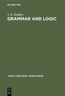 Buchcover Grammar and Logic