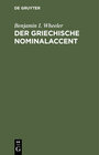 Buchcover Der griechische Nominalaccent