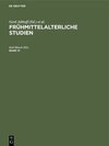 Buchcover Frühmittelalterliche Studien / Frühmittelalterliche Studien. Band 13