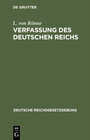 Buchcover Verfassung des Deutschen Reichs