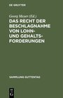 Buchcover Das Recht der Beschlagnahme von Lohn- und Gehaltsforderungen