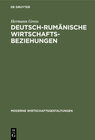 Buchcover Deutsch-rumänische Wirtschaftsbeziehungen