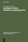 Buchcover Lehrbuch des Verwaltungsrechts