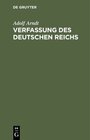 Buchcover Verfassung des Deutschen Reichs