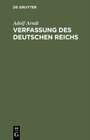 Buchcover Verfassung des Deutschen Reichs