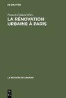 Buchcover La rénovation urbaine à Paris