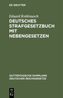 Buchcover Deutsches Strafgesetzbuch mit Nebengesetzen