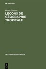 Buchcover Leçons de géographie tropicale