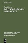 Buchcover Deutsche Rechtsgeschichte