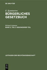 Buchcover E. Kummerow; R. Lehmann: Bürgerliches Gesetzbuch / Besonderer Teil