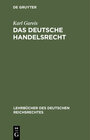 Buchcover Das deutsche Handelsrecht