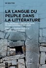 Buchcover La langue du peuple dans la littérature