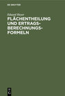 Buchcover Flächentheilung und Ertragsberechnungs-Formeln