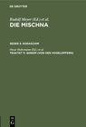 Buchcover Die Mischna. Kodaschim / Qinnim (Von den Vogelopfern)