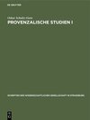 Buchcover Provenzalische Studien I