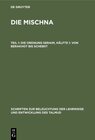 Buchcover Ludwig A. Rosenthal: Die Mischna / Die Ordnung Seraim, Hälfte 1: Von Berakhot bis Schebiit