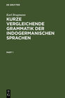 Buchcover Kurze vergleichende Grammatik der indogermanischen Sprachen