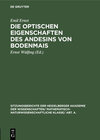 Buchcover Die optischen Eigenschaften des Andesins von Bodenmais