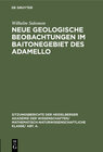 Buchcover Neue geologische Beobachtungen im Baitonegebiet des Adamello