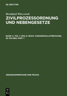 Buchcover Bernhard Wieczorek: Zivilprozessordnung und Nebengesetze / ZPO, 8. Buch: Zwangsvollstreckung, §§ 704-863